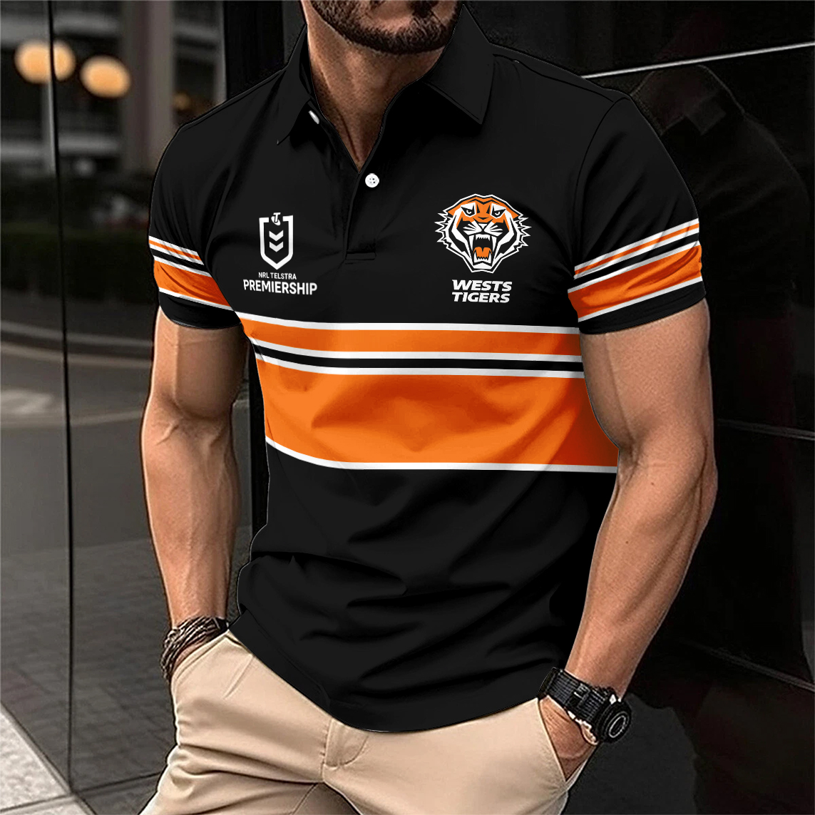 Auspiritmerch Wests Tigers Personalized Polo Shirt Gift For Fans