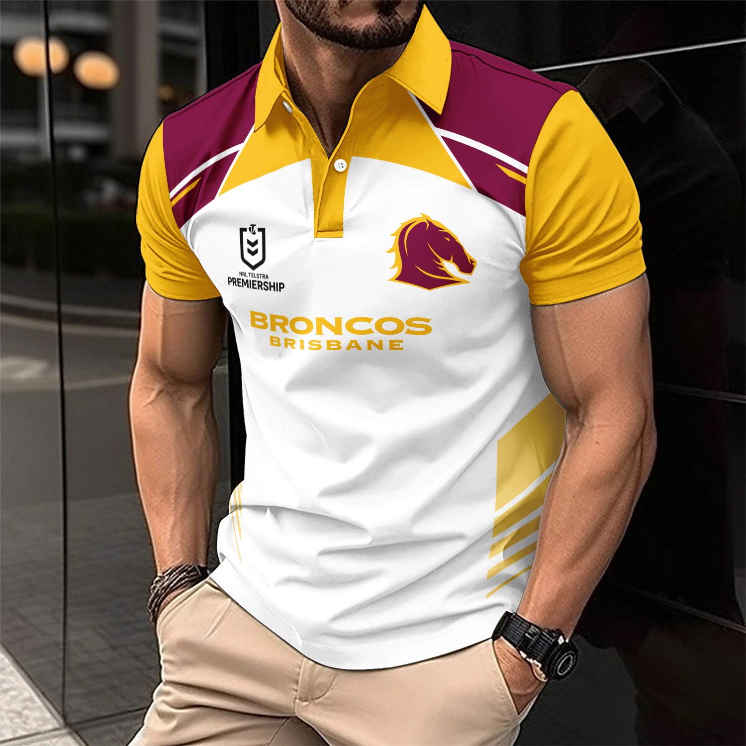 Auspiritmerch Brisbane Broncos Personalized Polo Shirt Gift For Fans
