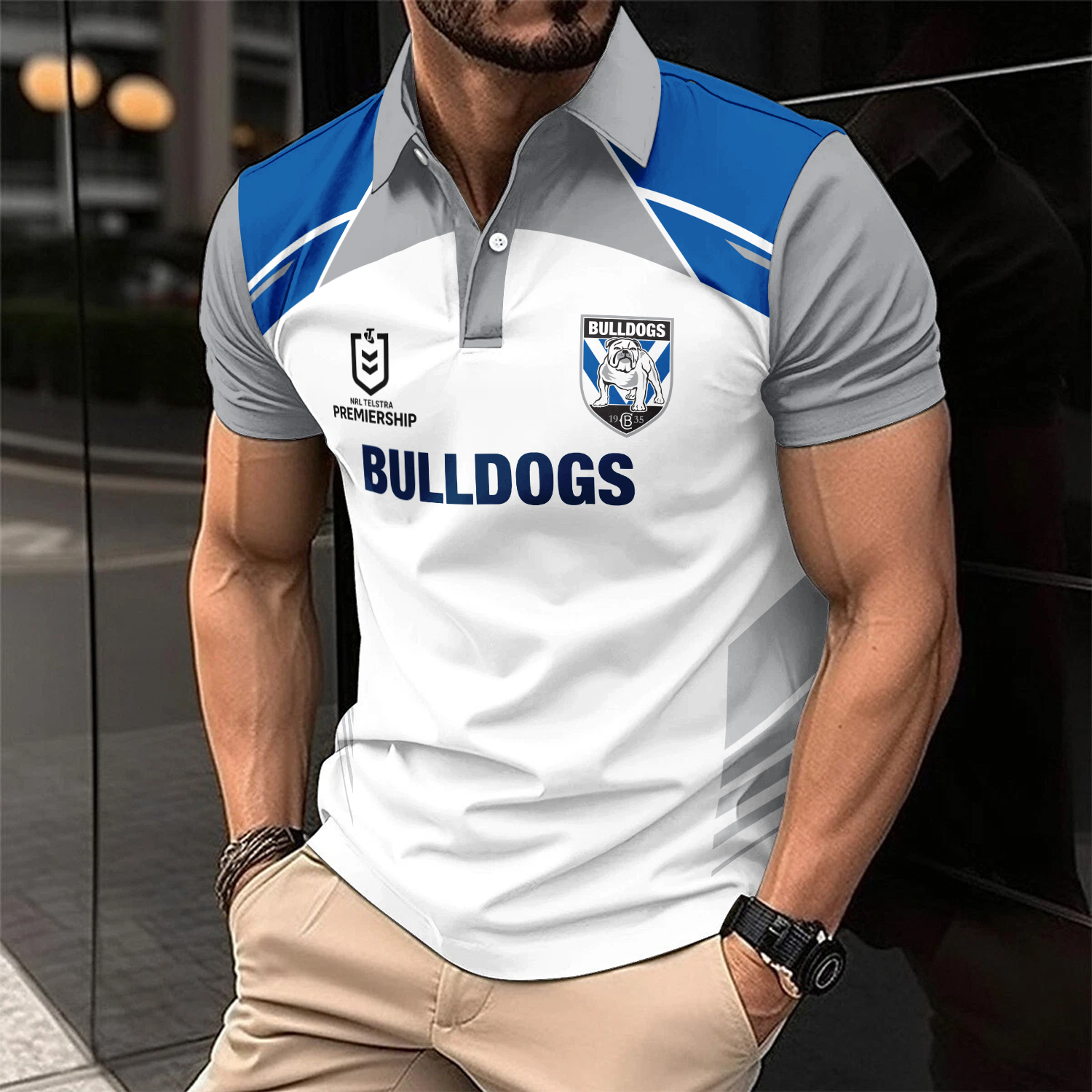 Auspiritmerch Canterbury-Bankstown Bulldogs Personalized Polo Shirt Gift For Fans