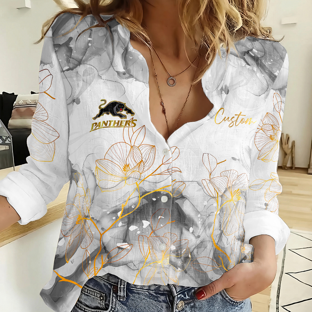 Auspiritmerch Penrith Panthers Personalized Women's Casual Shirt Gift For Fans