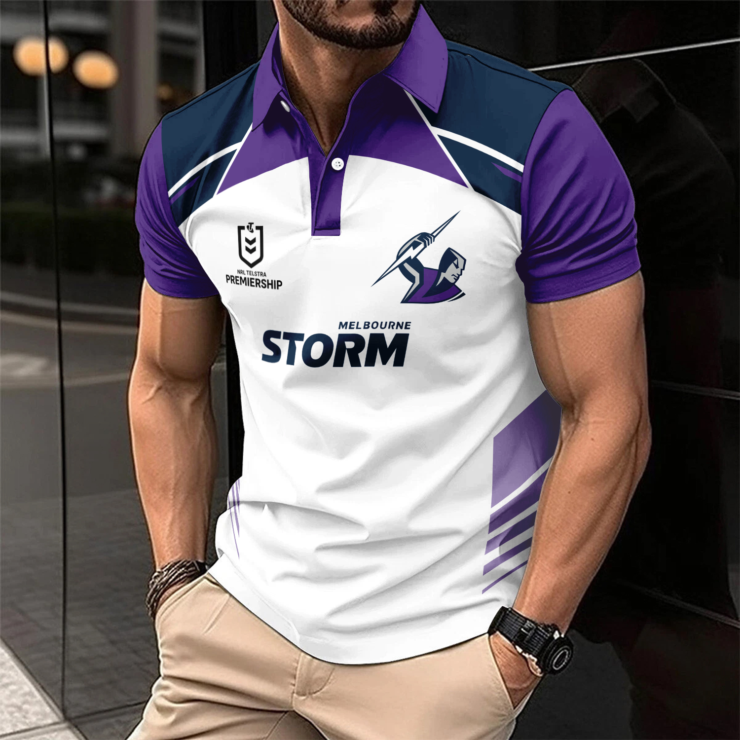 Auspiritmerch Melbourne Storm Personalized Polo Shirt Gift For Fans