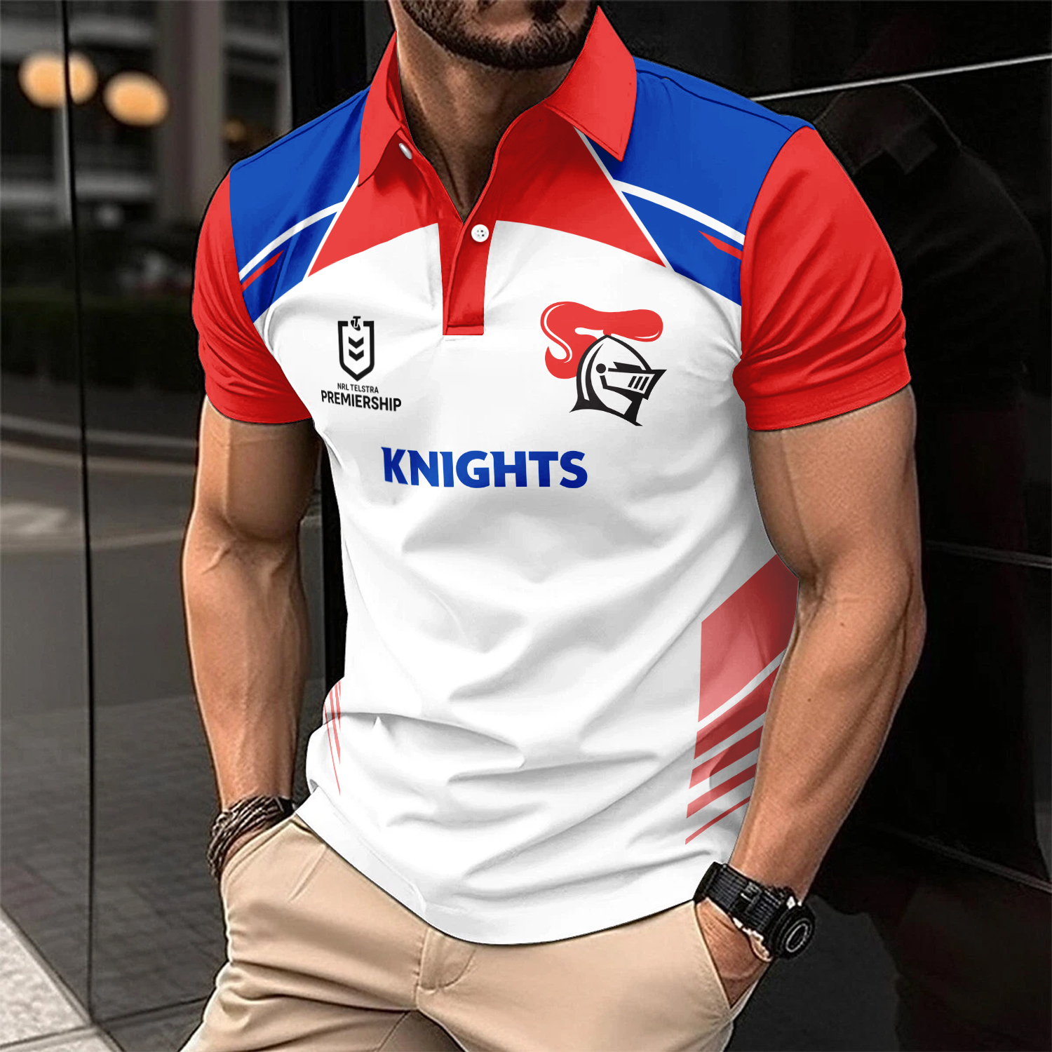 Auspiritmerch Newcastle Knights Personalized Polo Shirt Gift For Fans
