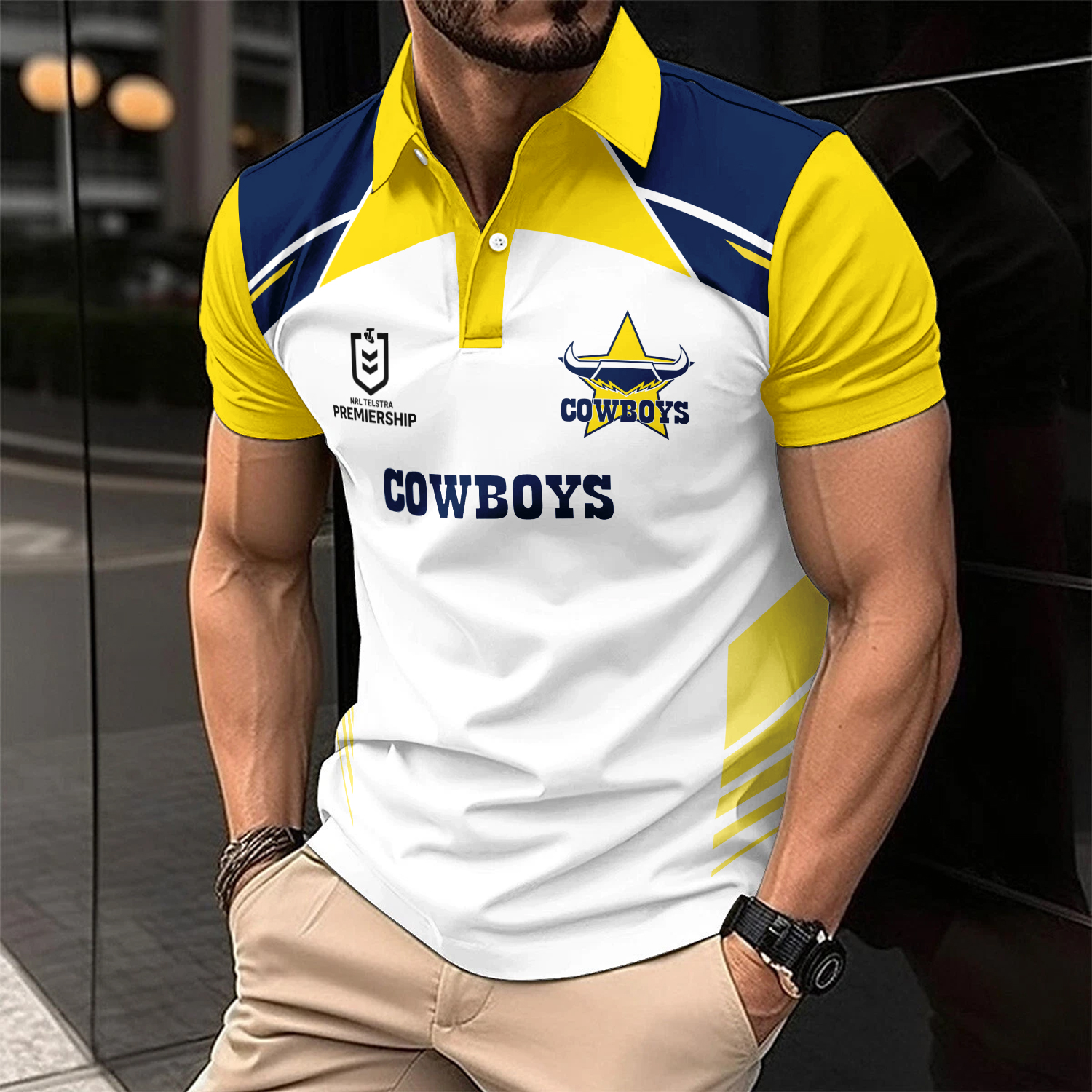 Auspiritmerch North Queensland Cowboys Personalized Polo Shirt Gift For Fans