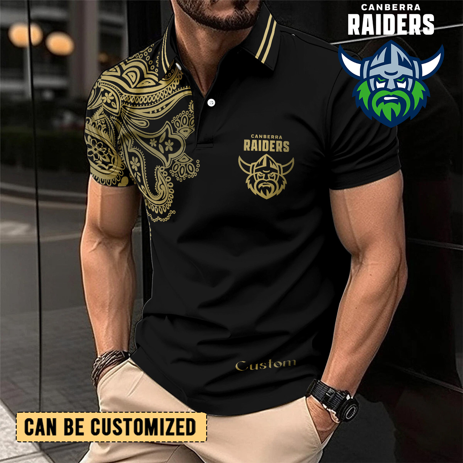 Auspiritmerch Canberra Raiders Personalized Polo Shirt Gift For Fans