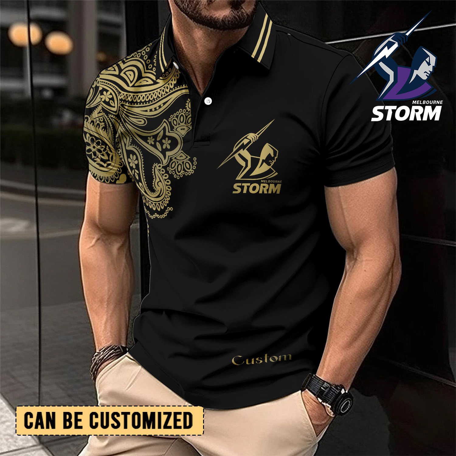 Auspiritmerch Melbourne Storm Personalized Polo Shirt Gift For Fans