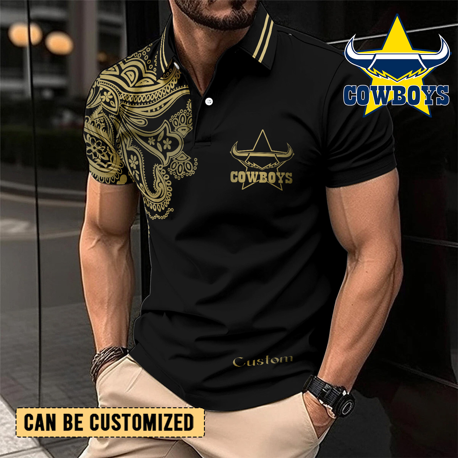 Auspiritmerch North Queensland Cowboys Personalized Polo Shirt Gift For Fans