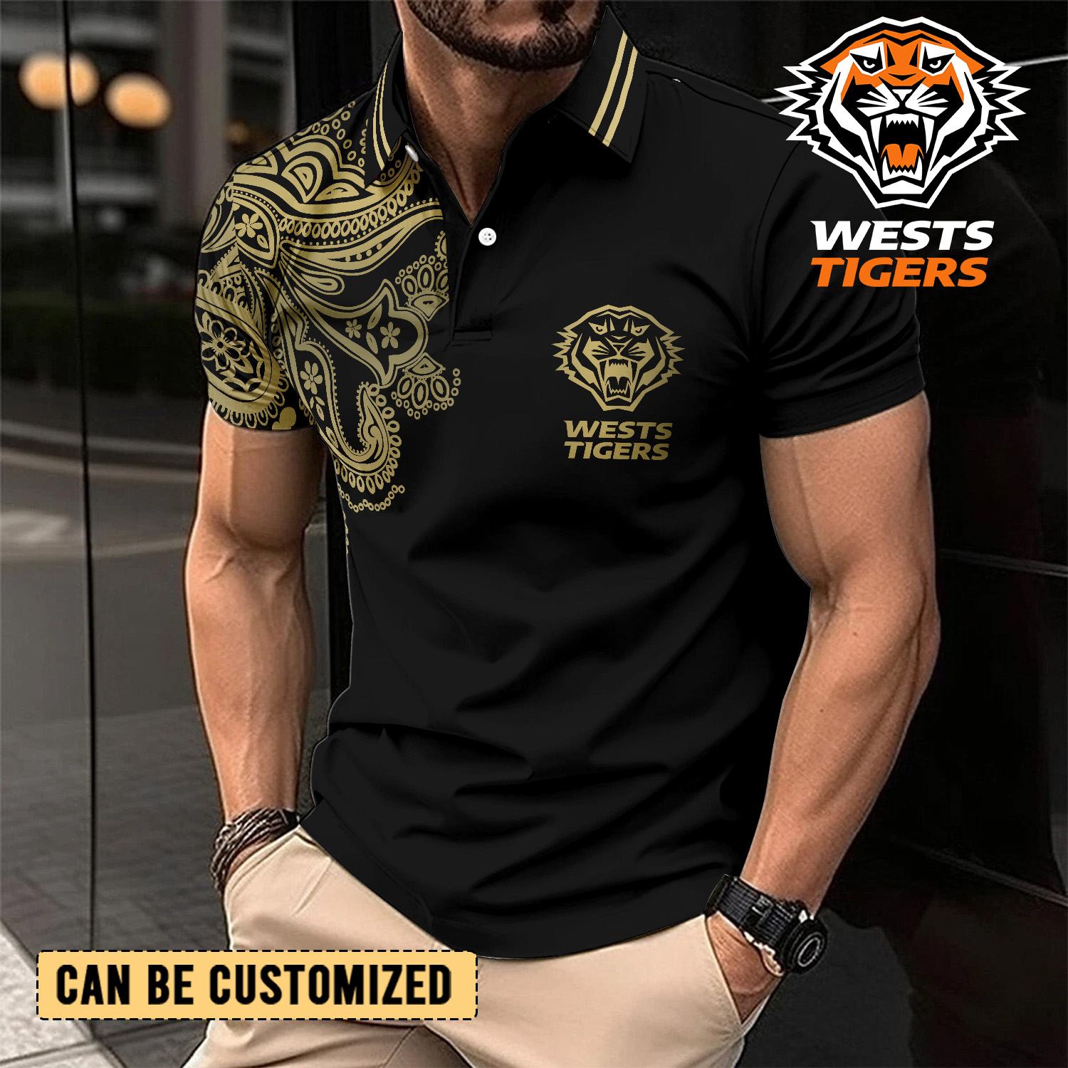 Auspiritmerch Wests Tigers Personalized Polo Shirt Gift For Fans