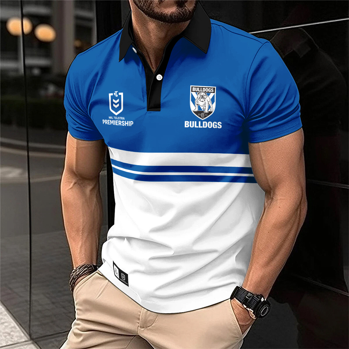 Auspiritmerch Canterbury-Bankstown Bulldogs Personalized Polo Shirt Gift For Fans