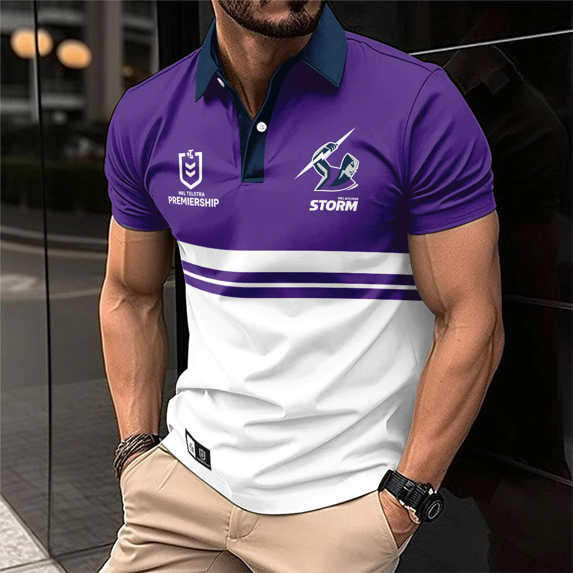 Auspiritmerch Melbourne Storm Personalized Polo Shirt Gift For Fans