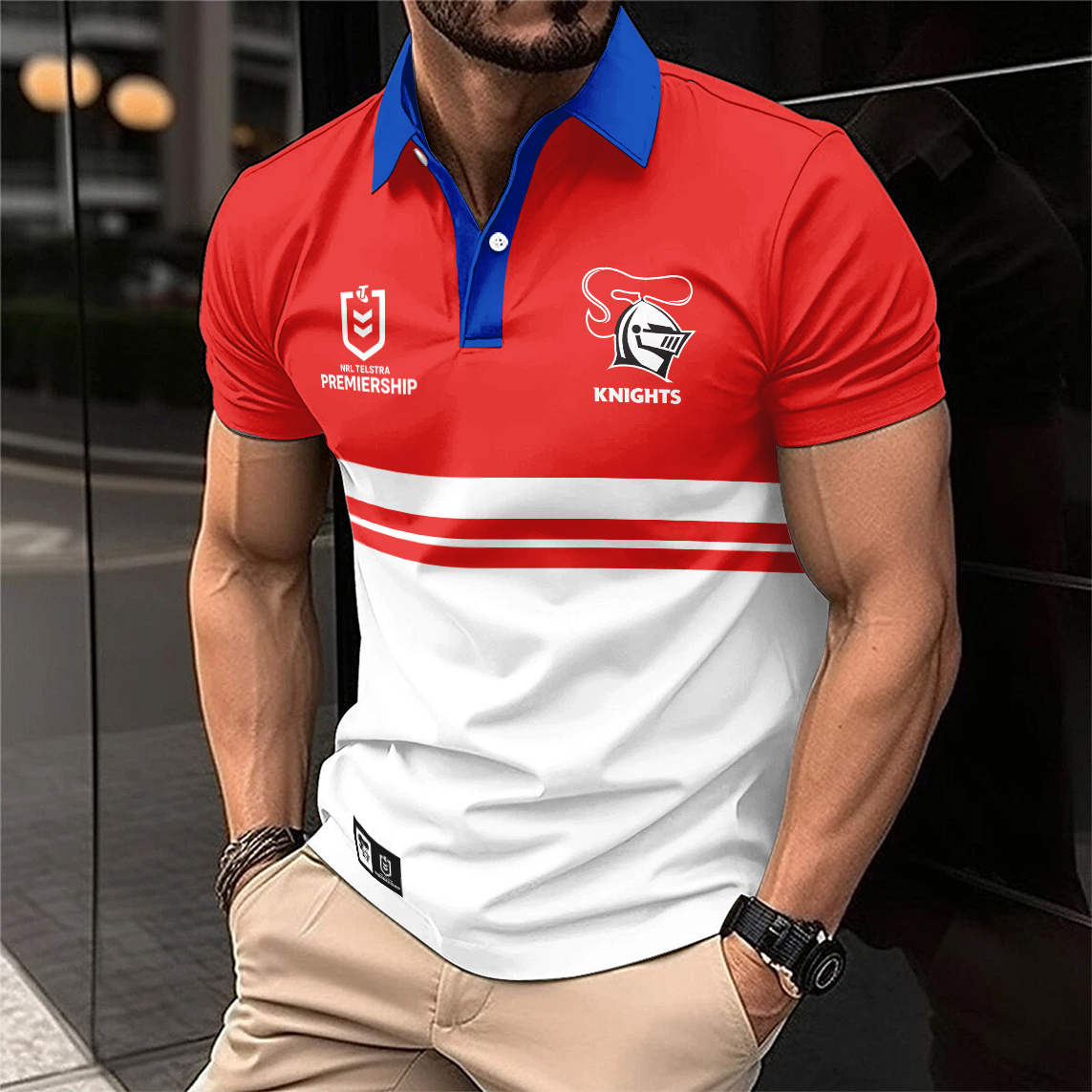 Auspiritmerch Newcastle Knights Personalized Polo Shirt Gift For Fans