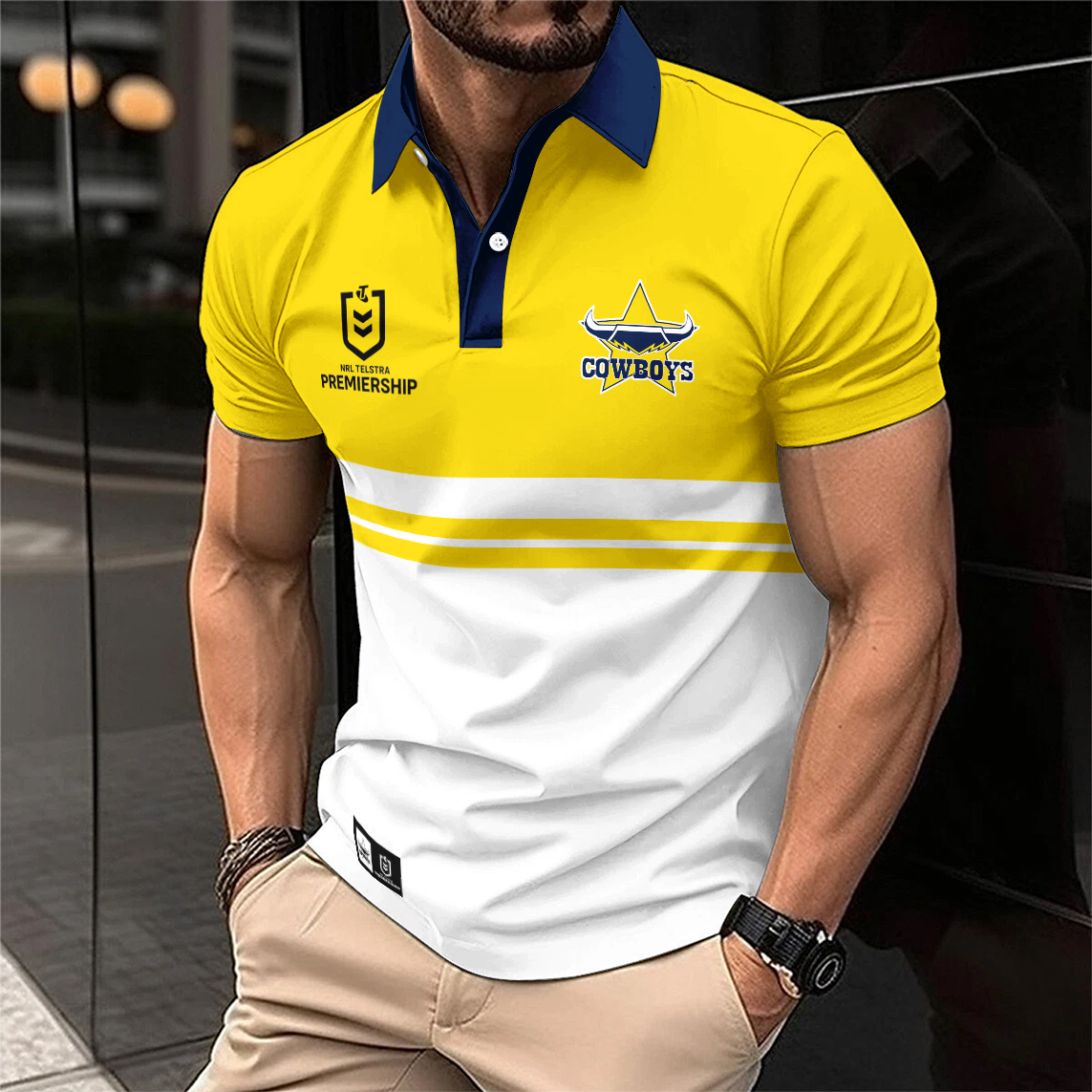 Auspiritmerch North Queensland Cowboys Personalized Polo Shirt Gift For Fans