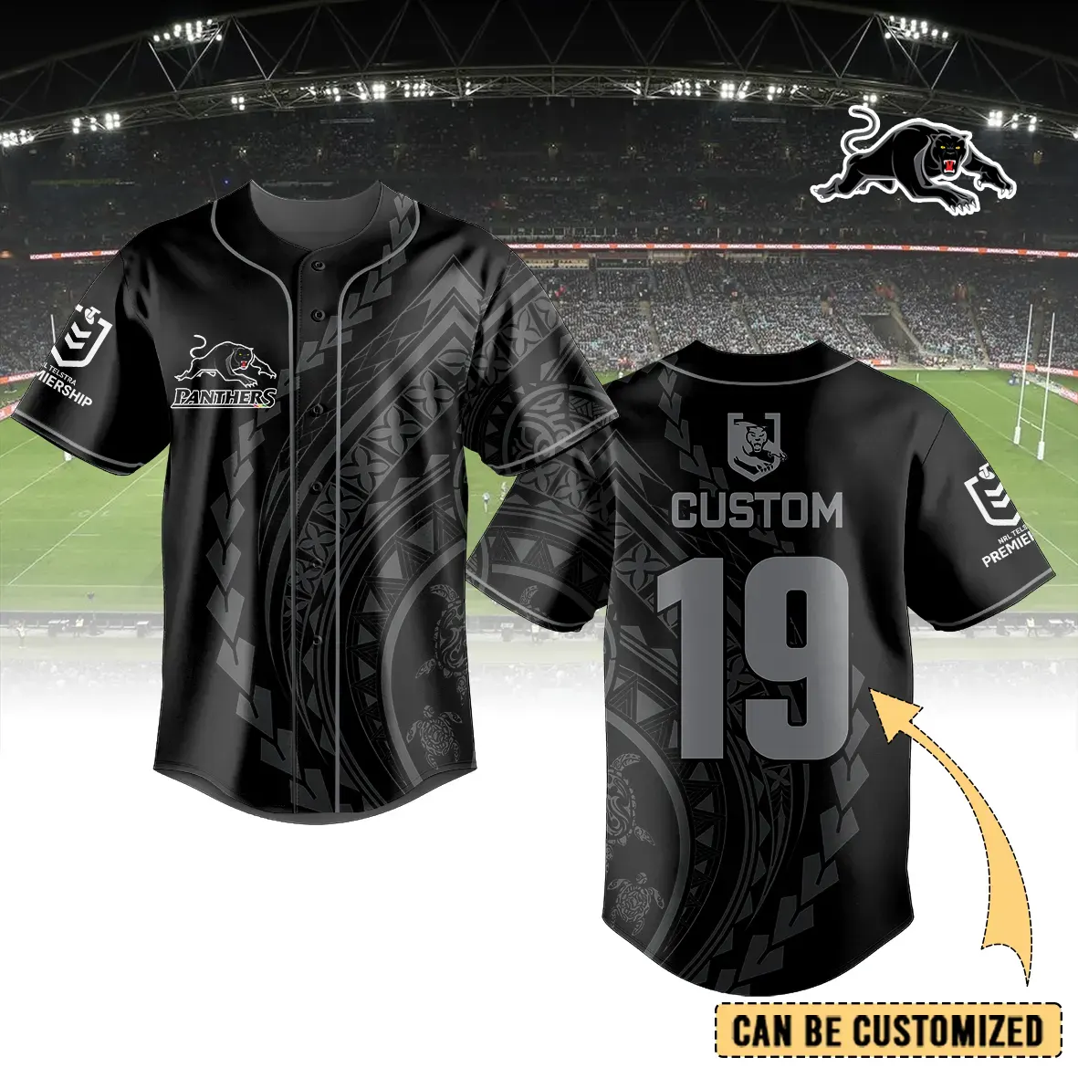 Auspiritmerch Penrith Panthers Personalized Baseball Jersey Gifts For Fans
