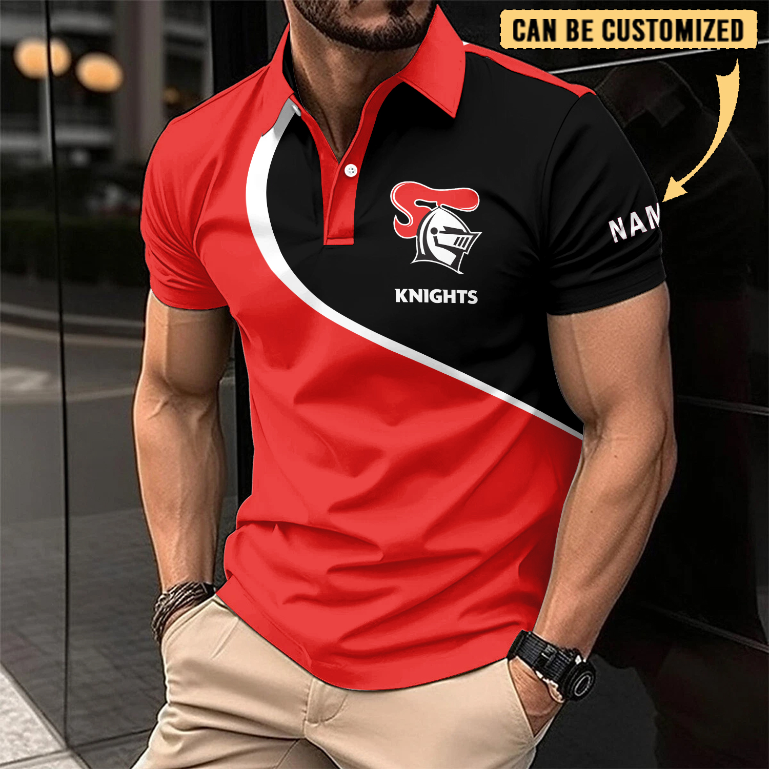 Auspiritmerch Newcastle Knights Personalized Polo Shirt Gift For Fans