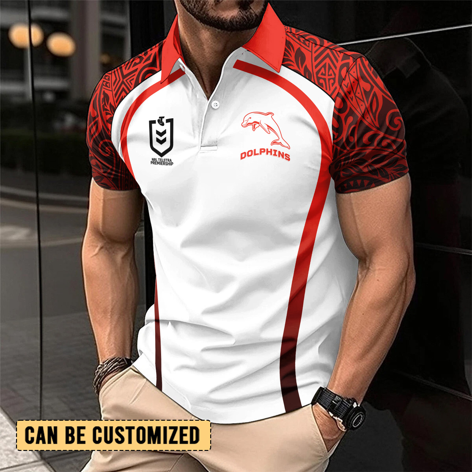 Auspiritmerch Dolphins Personalized Polo Shirt Gift For Fans