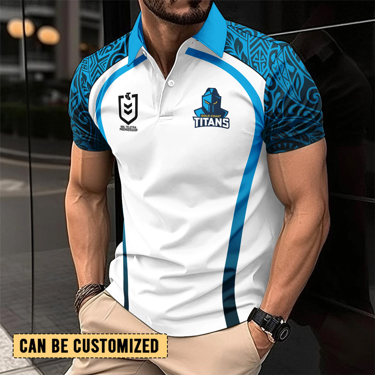 Auspiritmerch Gold Coast Titans Personalized Polo Shirt Gift For Fans