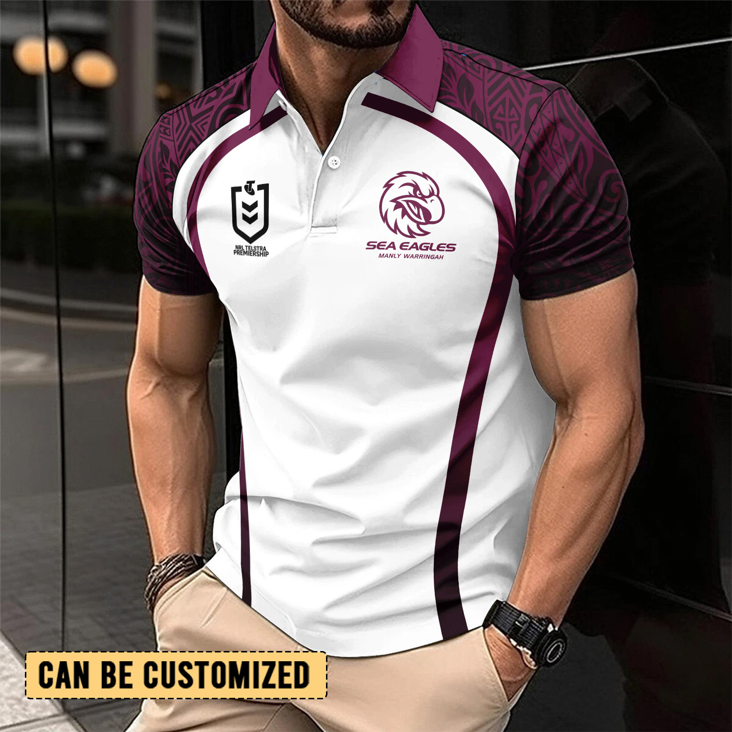 Auspiritmerch Manly Warringah Sea Eagles Personalized Polo Shirt Gift For Fans