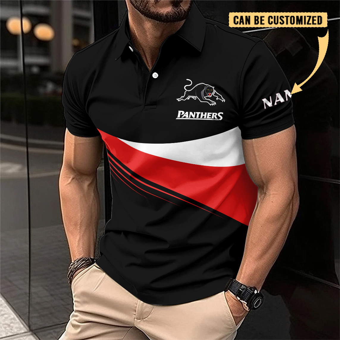 Auspiritmerch Penrith Panthers Personalized Polo Shirt Gift For Fans