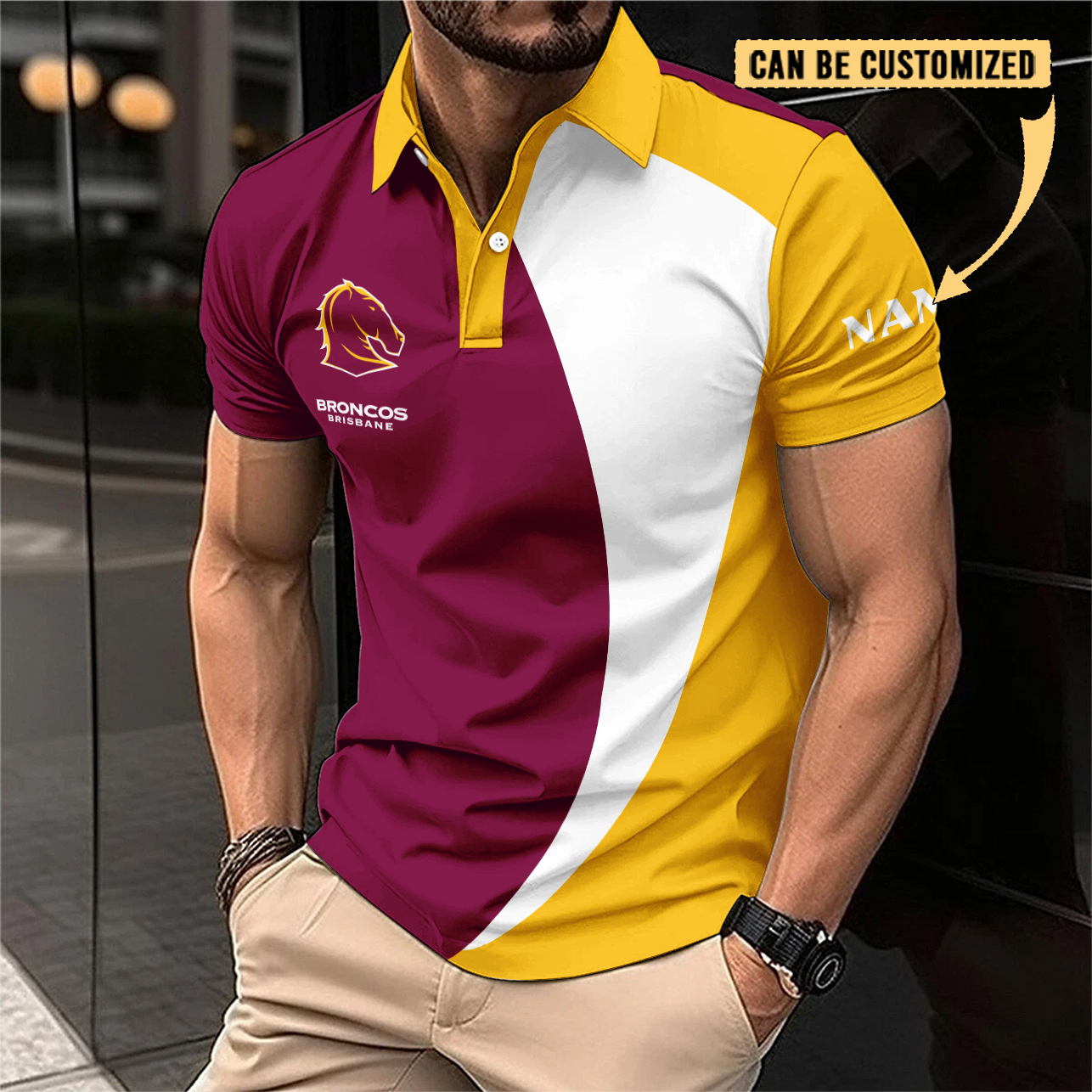 Auspiritmerch Brisbane Broncos Personalized Polo Shirt Gift For Fans