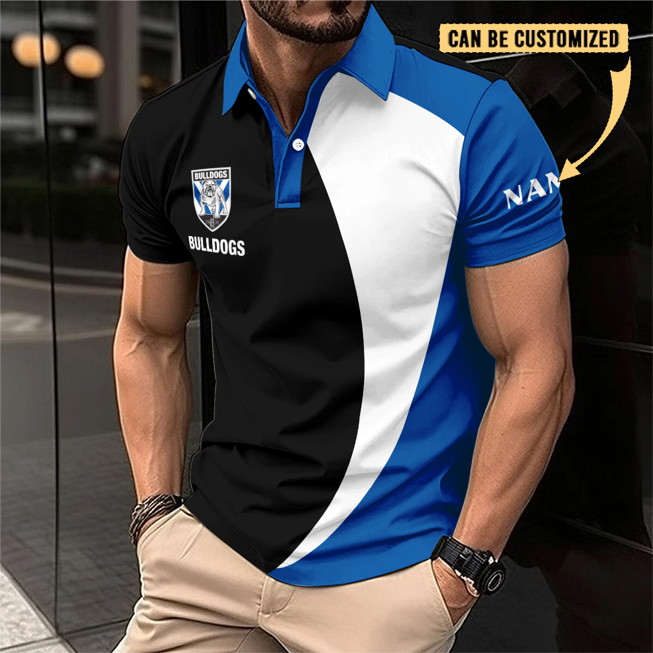 Auspiritmerch Canterbury-Bankstown Bulldogs Personalized Polo Shirt Gift For Fans
