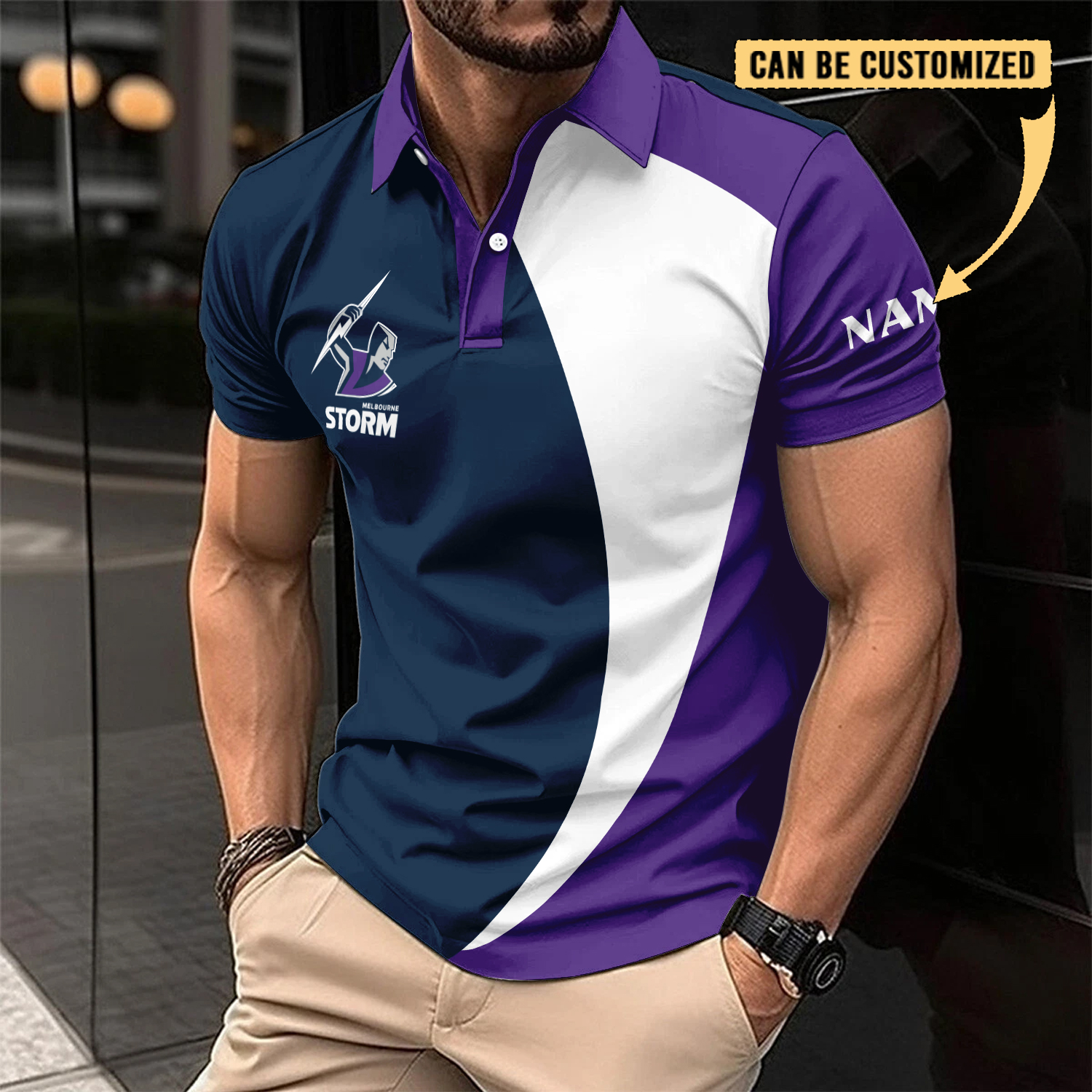 Auspiritmerch Melbourne Storm Personalized Polo Shirt Gift For Fans