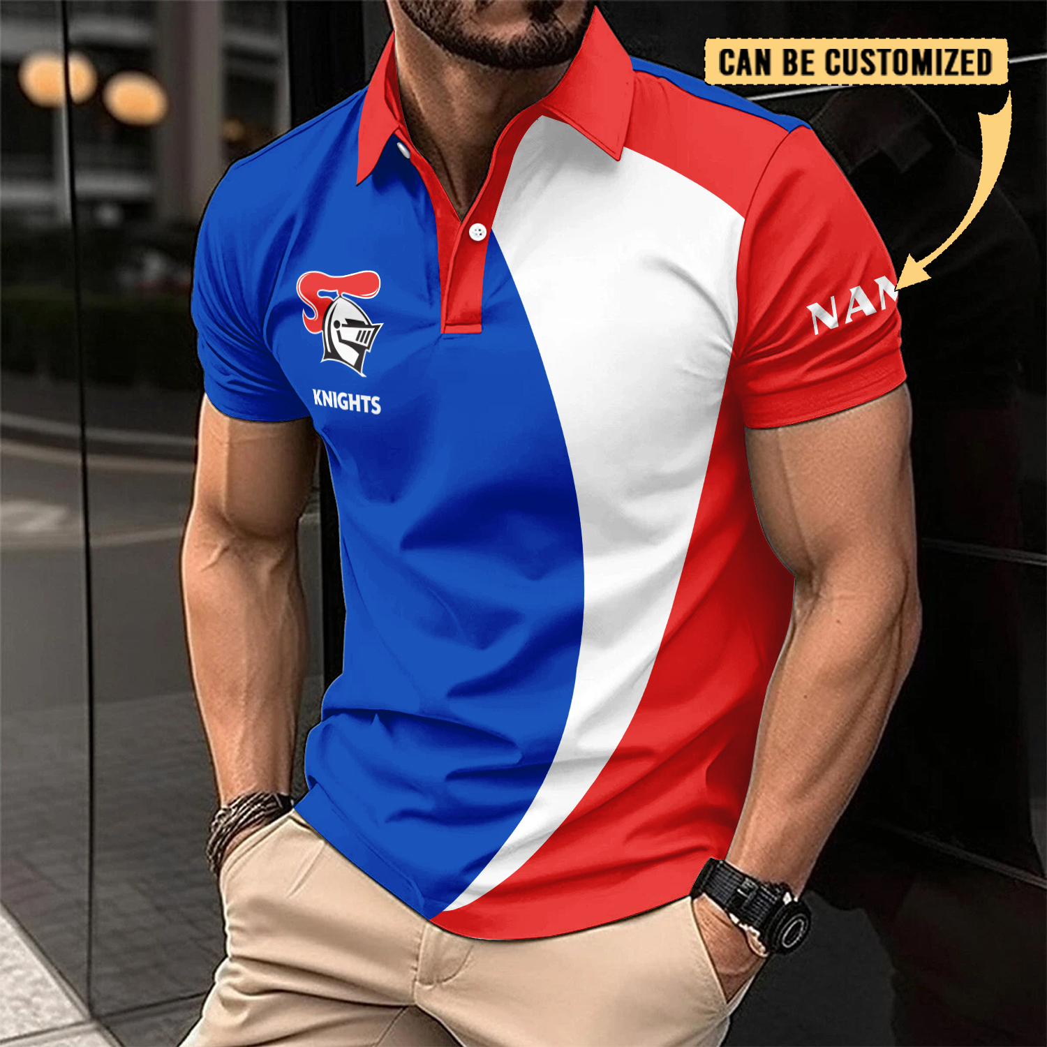 Auspiritmerch Newcastle Knights Personalized Polo Shirt Gift For Fans