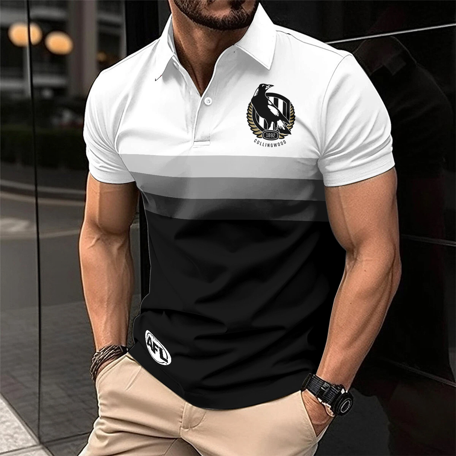 Auspiritmerch Collingwood Magpies Personalized Polo Shirt Gift For Fans