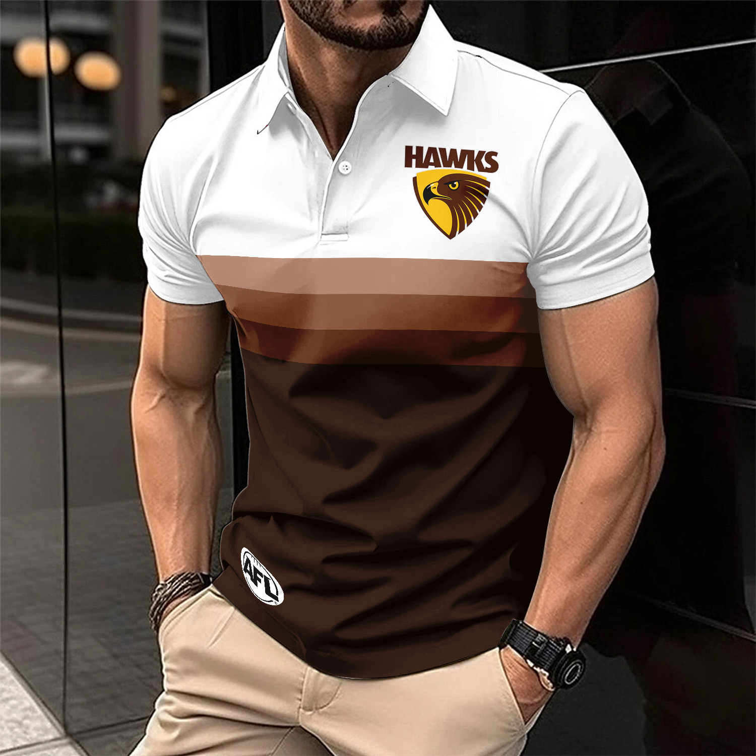 Auspiritmerch Hawthorn Hawks Personalized Polo Shirt Gift For Fans