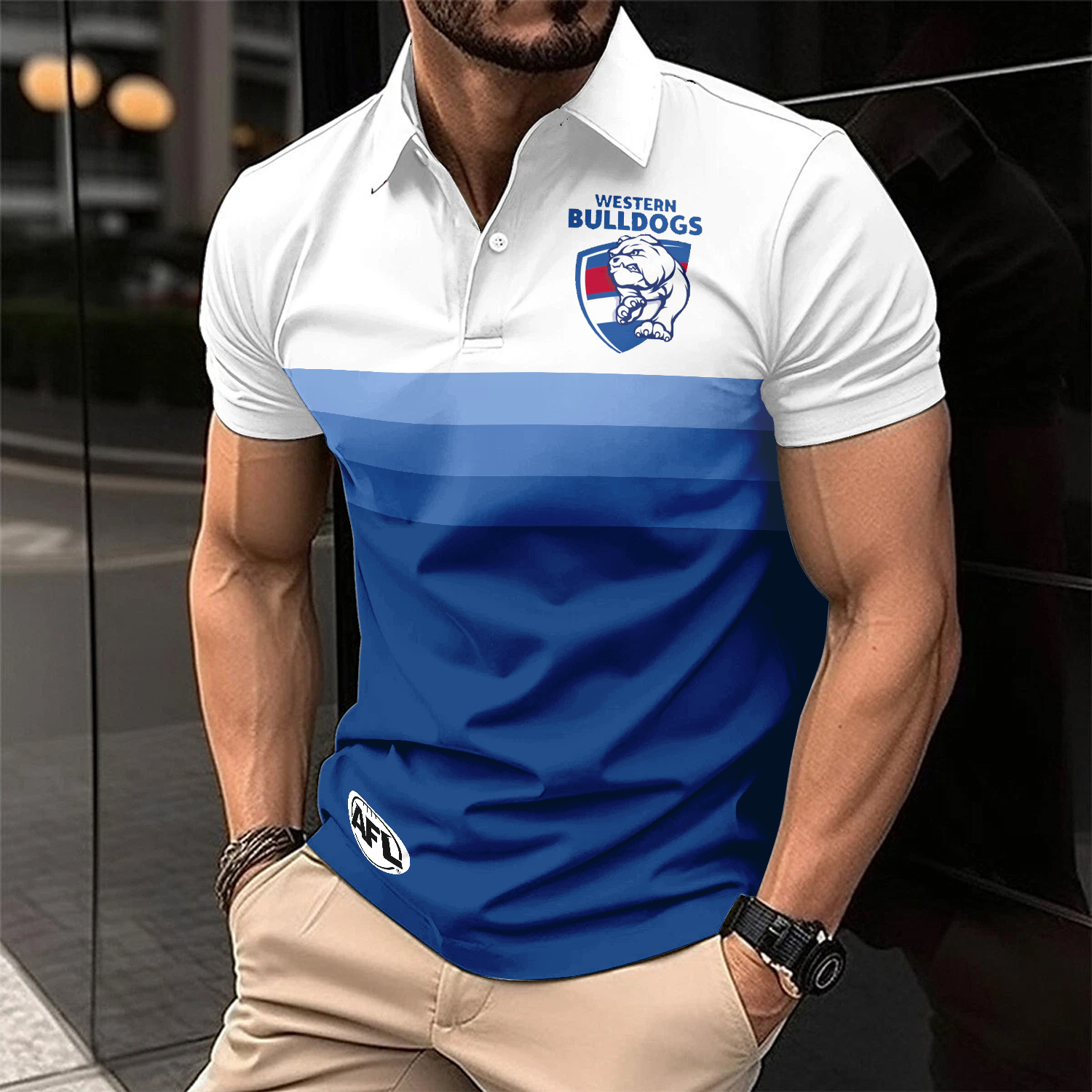 Auspiritmerch Western Bulldogs Personalized Polo Shirt Gift For Fans