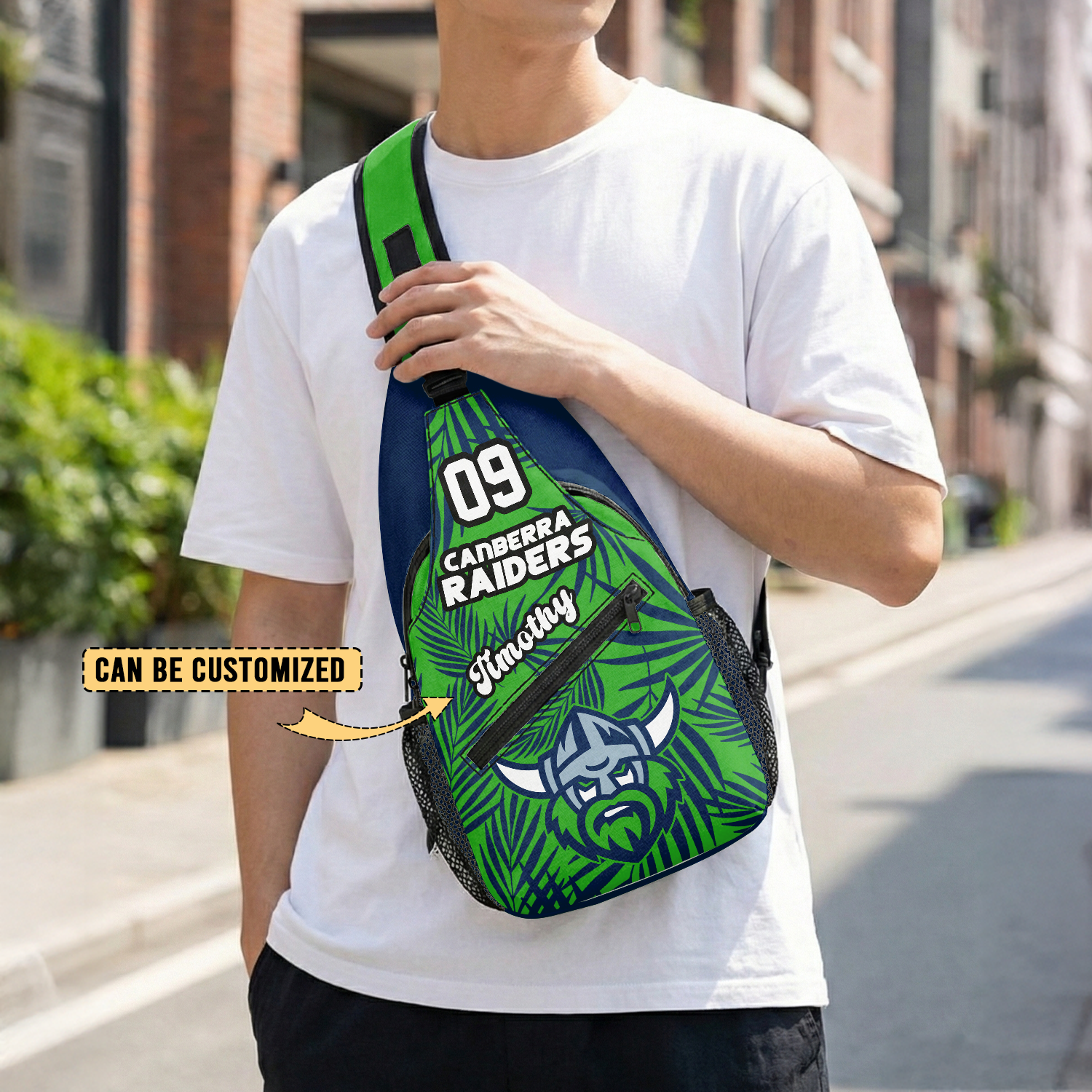 Auspiritmerch Canberra Raiders Personalized Sling Bags Gift For Fans