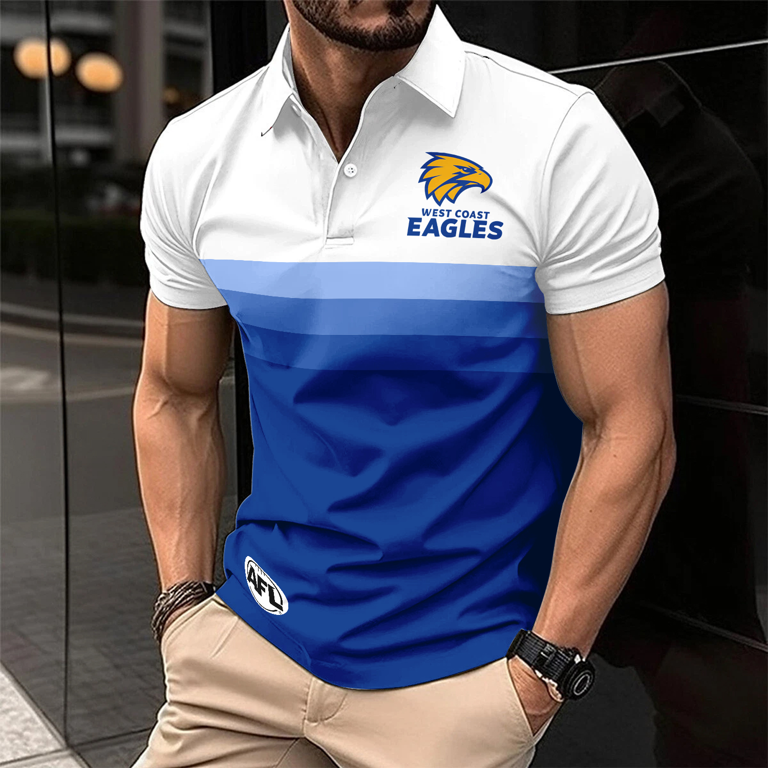 Auspiritmerch West Coast Eagles Personalized Polo Shirt Gift For Fans
