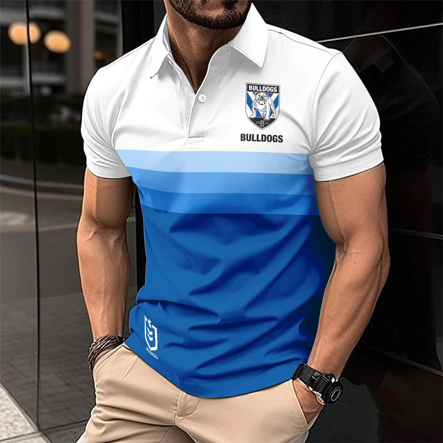 Auspiritmerch Canterbury-Bankstown Bulldogs Personalized Polo Shirt Gift For Fans