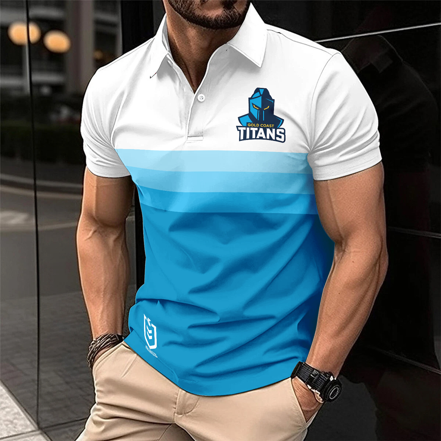 Auspiritmerch Gold Coast Titans Personalized Polo Shirt Gift For Fans