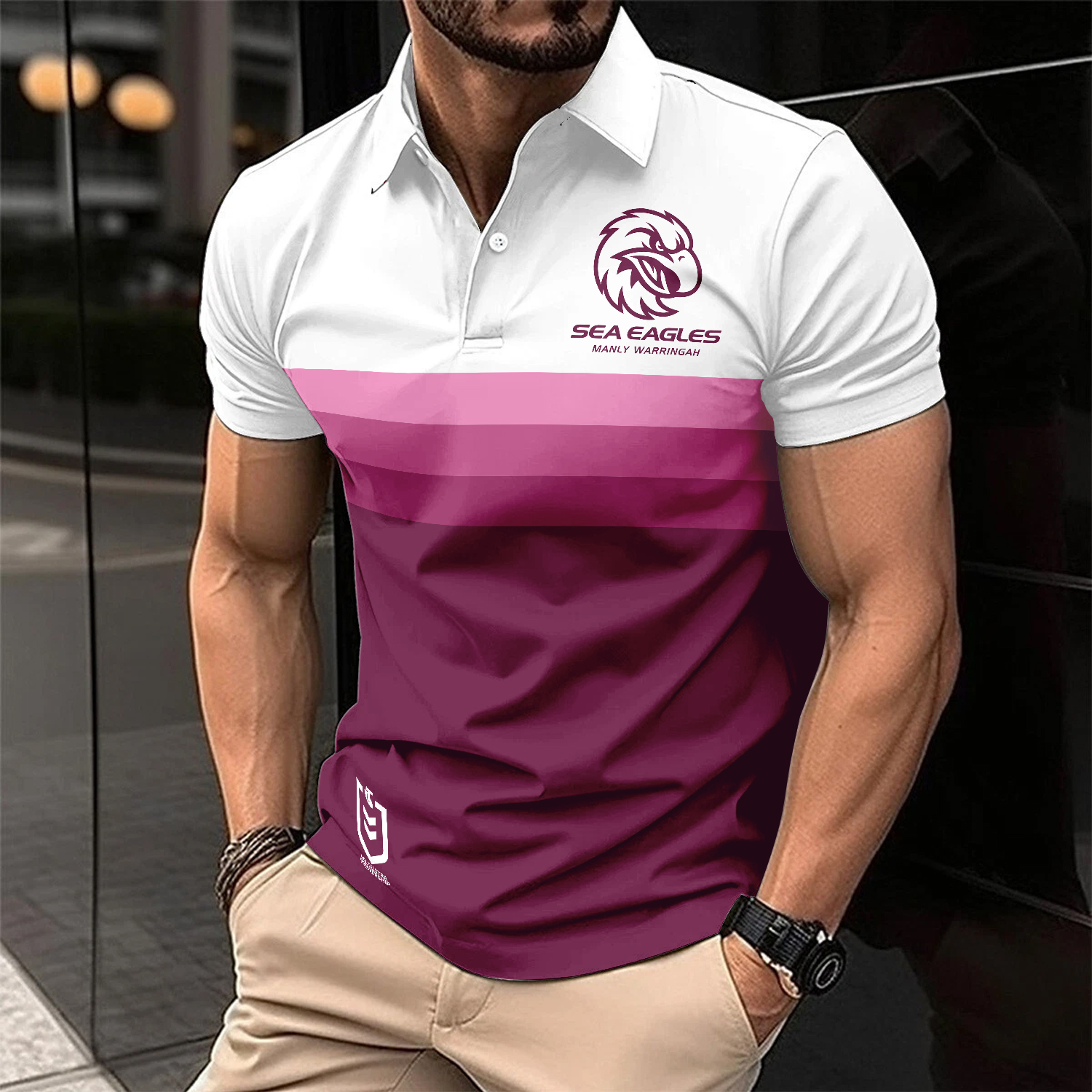 Auspiritmerch Manly Warringah Sea Eagles Personalized Polo Shirt Gift For Fans