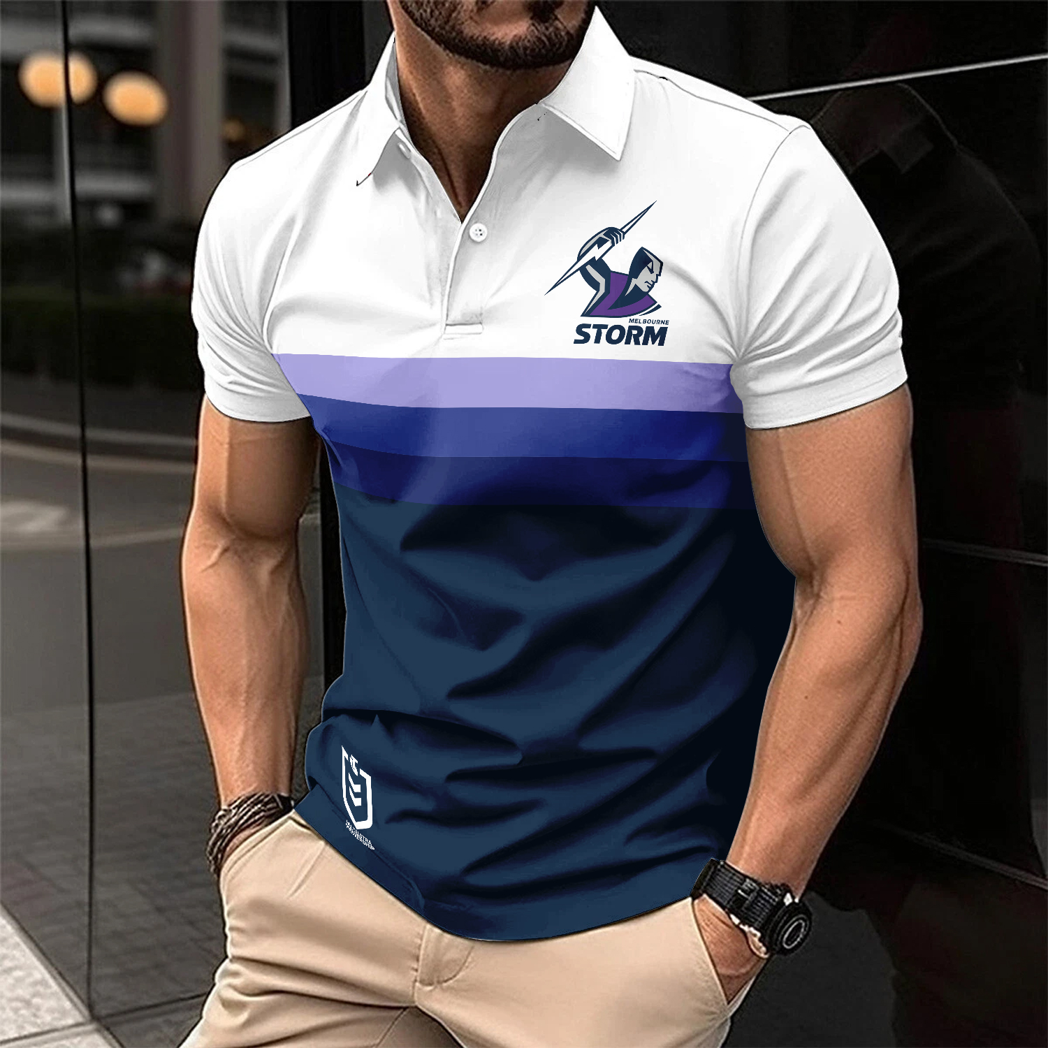 Auspiritmerch Melbourne Storm Personalized Polo Shirt Gift For Fans