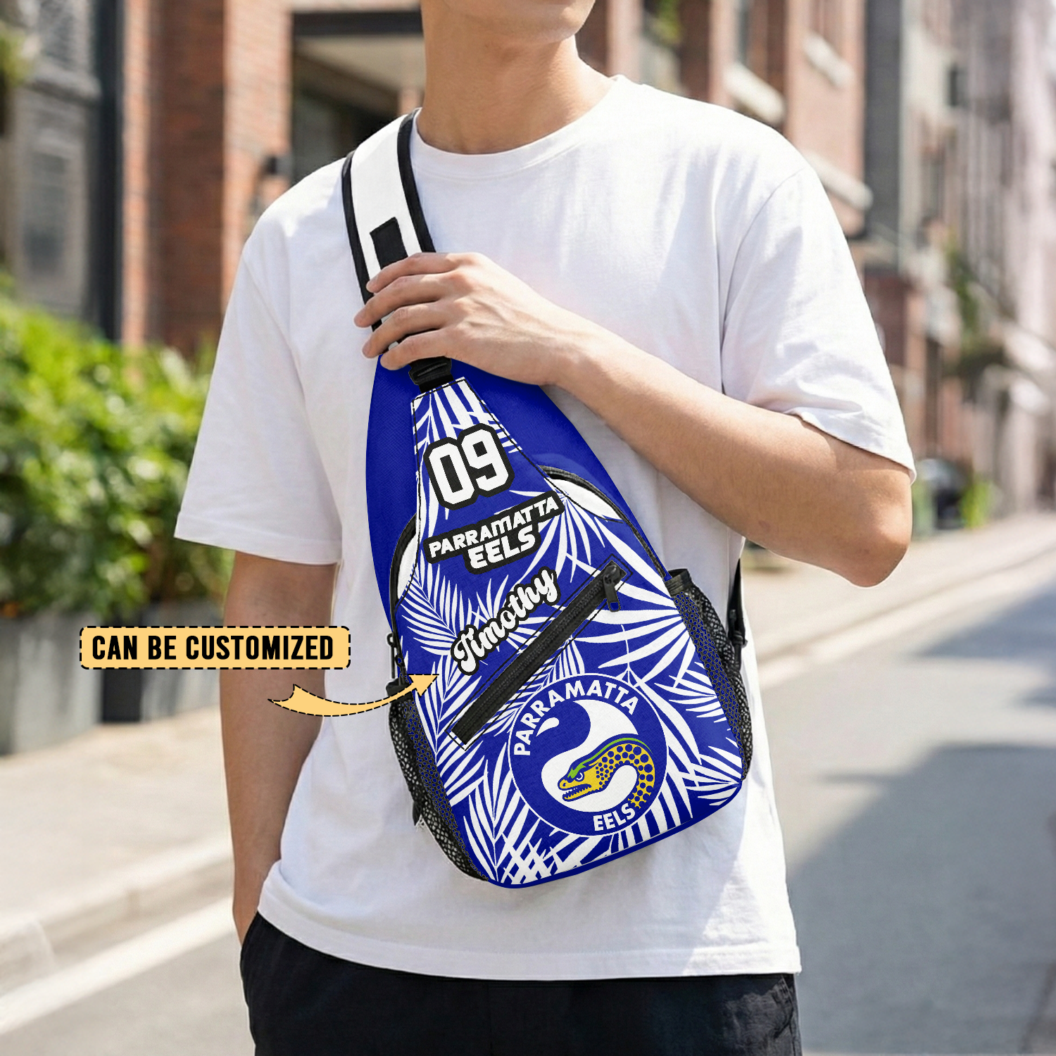 Auspiritmerch Parramatta Eels Personalized Sling Bags Gift For Fans