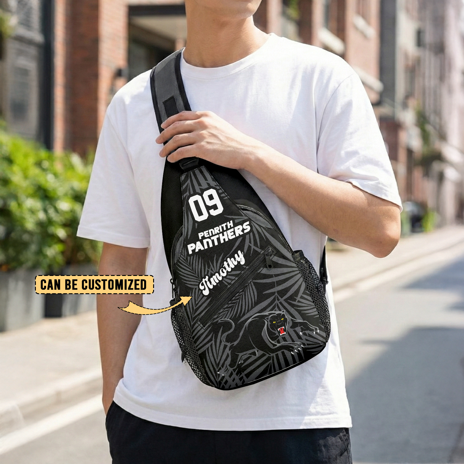 Auspiritmerch Penrith Panthers Personalized Sling Bags Gift For Fans