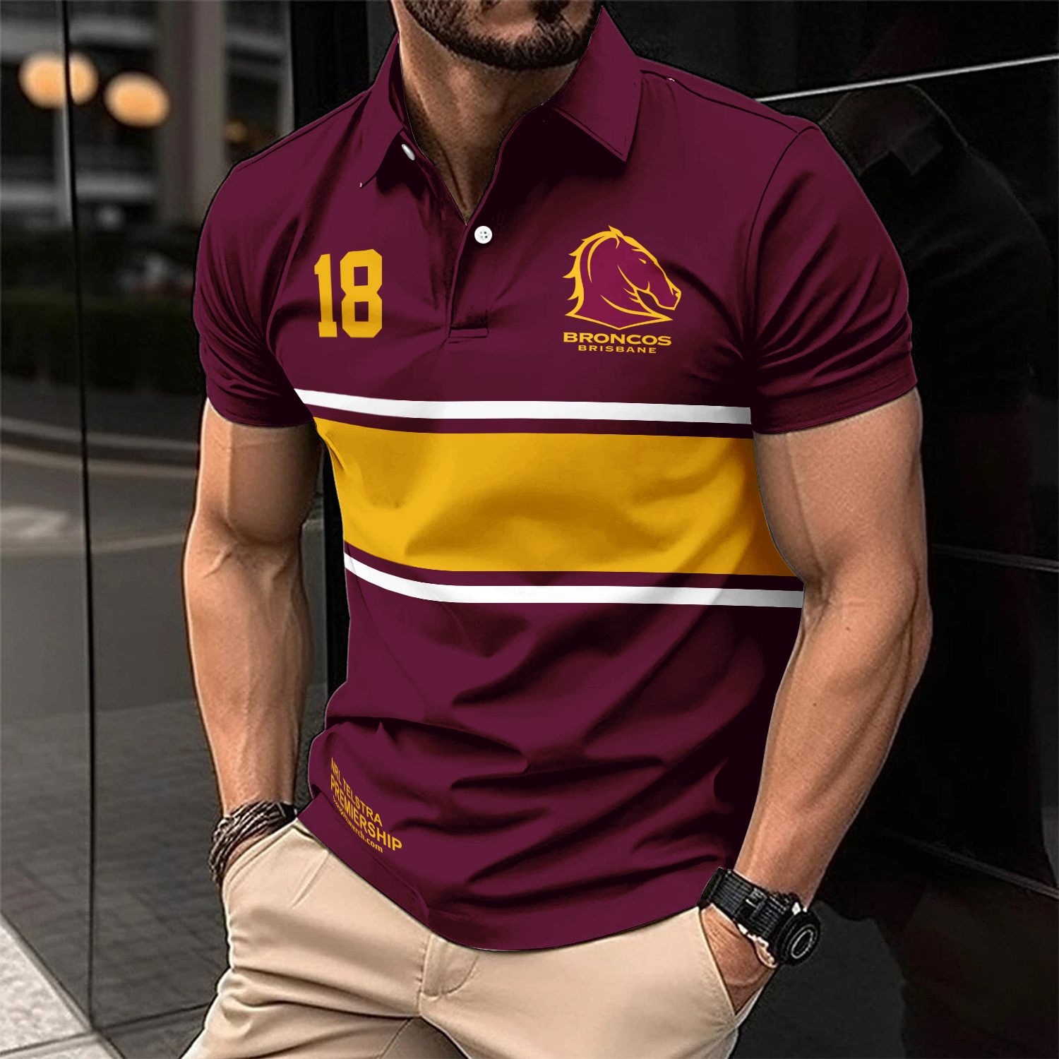 Auspiritmerch Brisbane Broncos Personalized Polo Shirt Gift For Fans