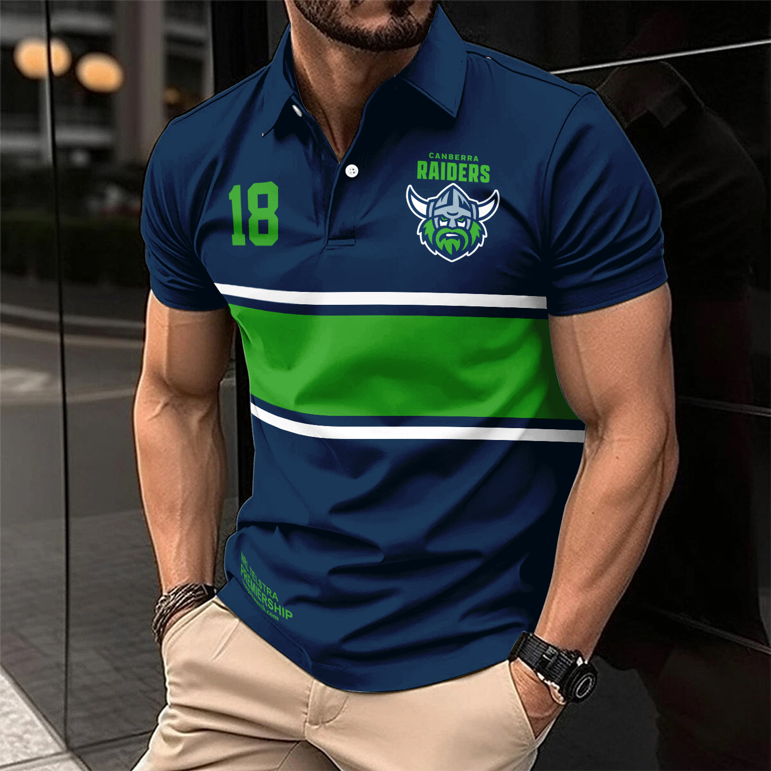 Auspiritmerch Canberra Raiders Personalized Polo Shirt Gift For Fans