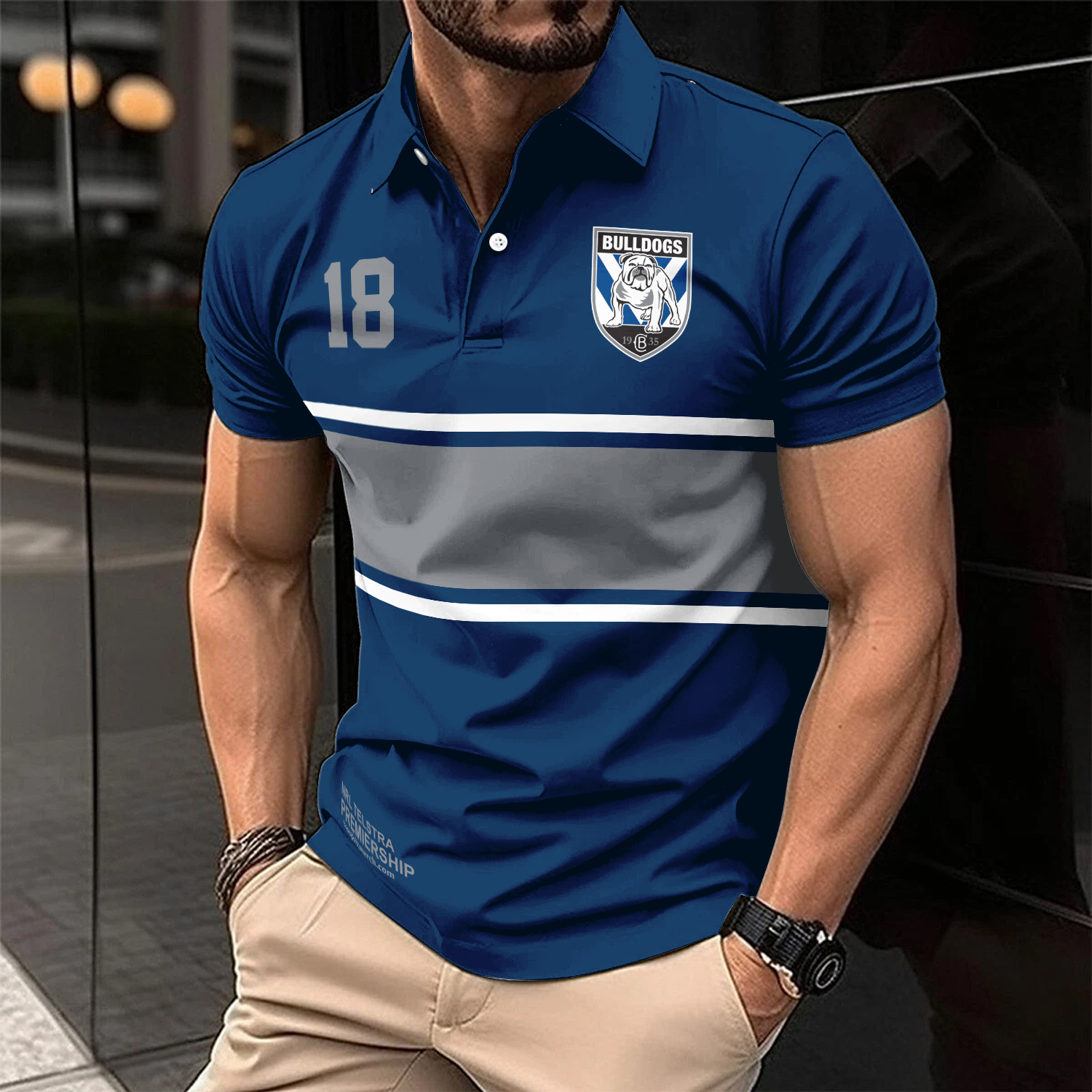 Auspiritmerch Canterbury-Bankstown Bulldogs Personalized Polo Shirt Gift For Fans