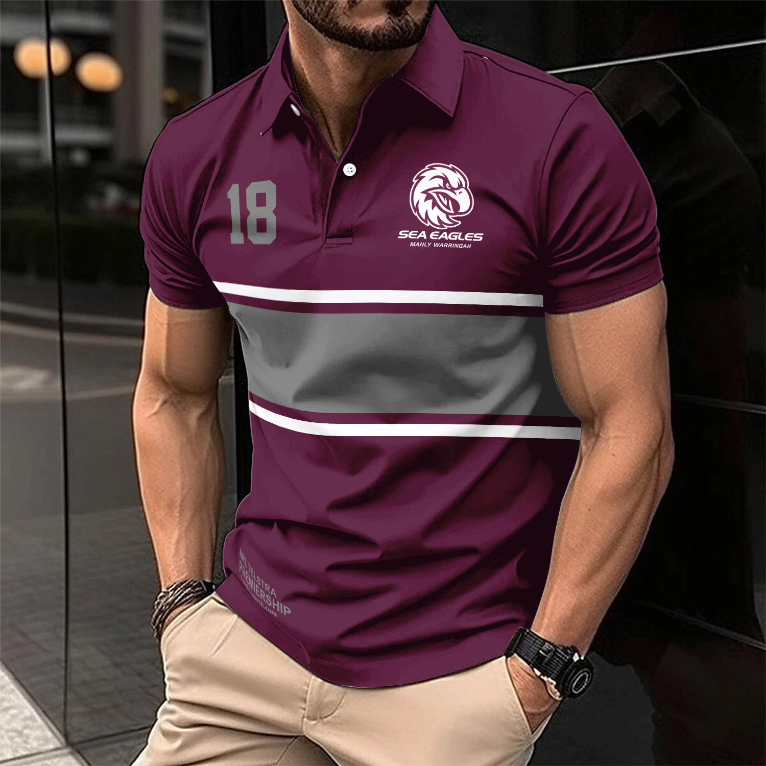 Auspiritmerch Manly Warringah Sea Eagles Personalized Polo Shirt Gift For Fans