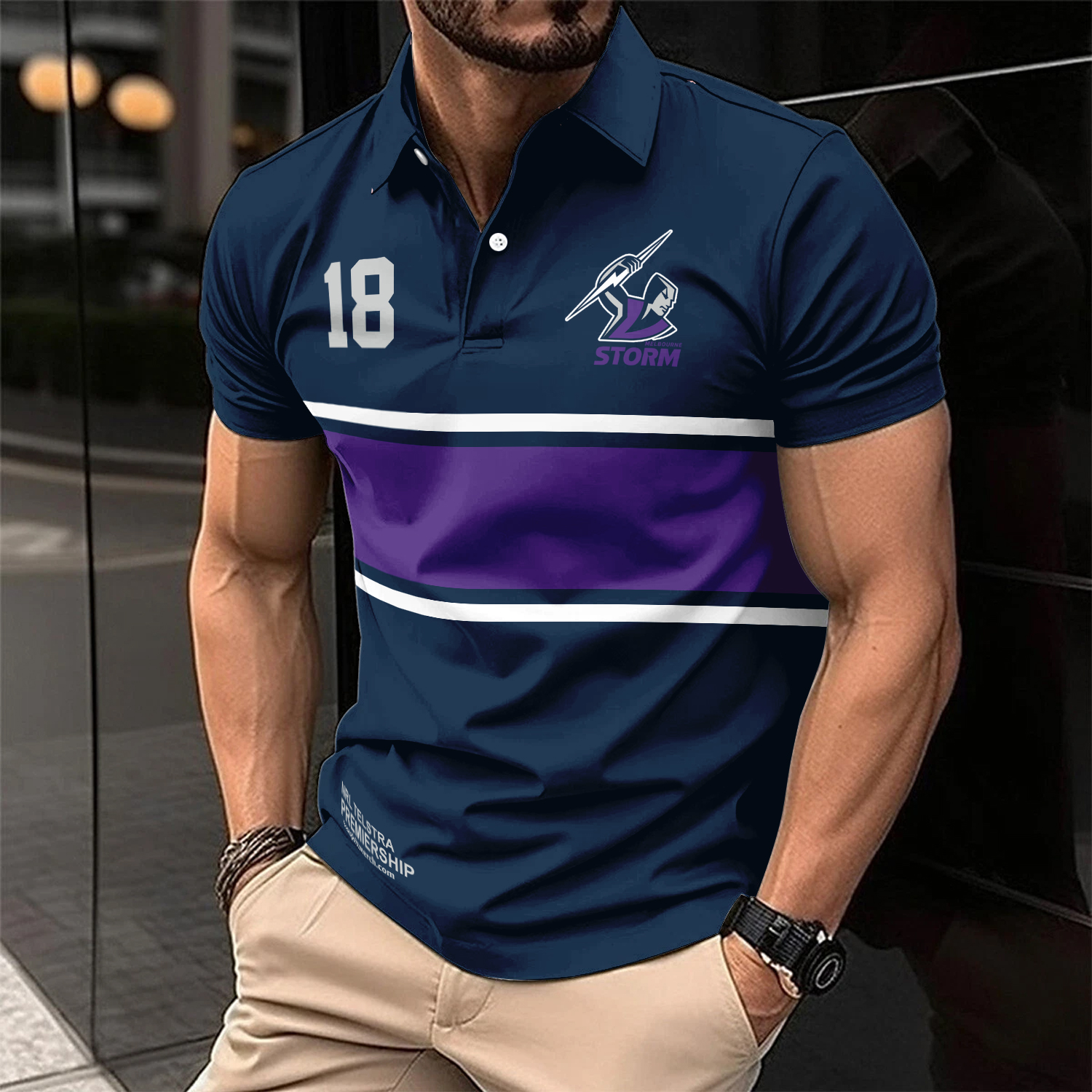 Auspiritmerch Melbourne Storm Personalized Polo Shirt Gift For Fans