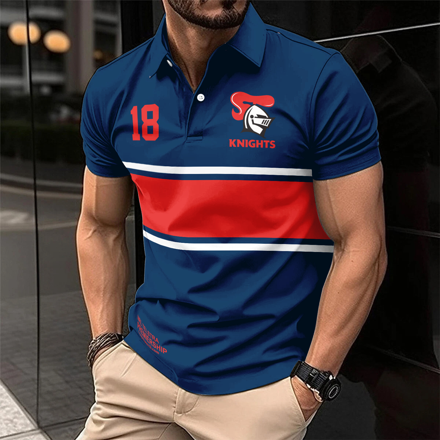 Auspiritmerch Newcastle Knights Personalized Polo Shirt Gift For Fans