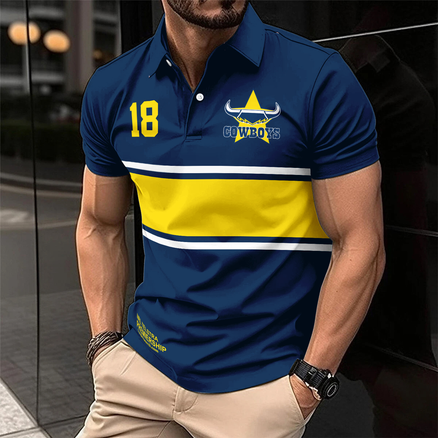 Auspiritmerch North Queensland Cowboys Personalized Polo Shirt Gift For Fans