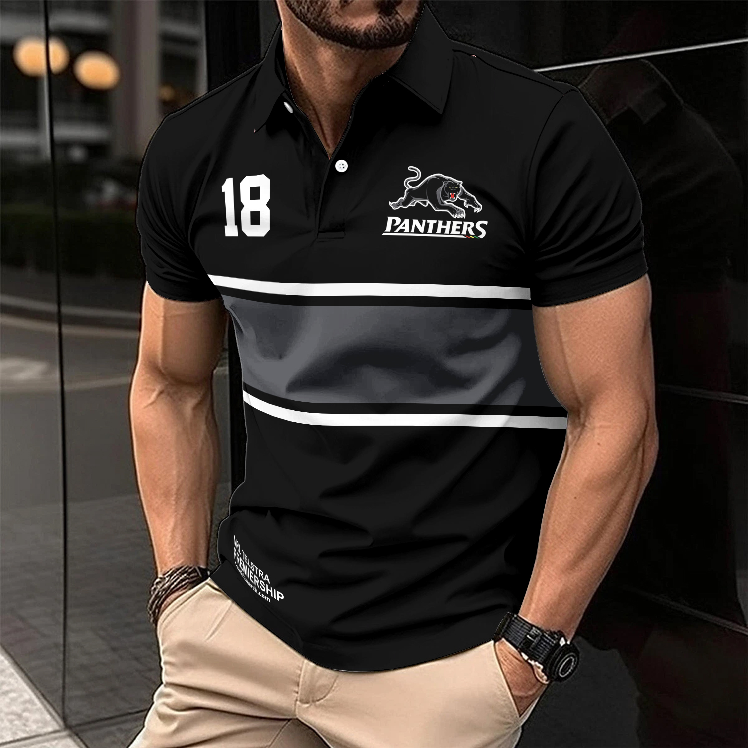 Auspiritmerch Penrith Panthers Personalized Polo Shirt Gift For Fans