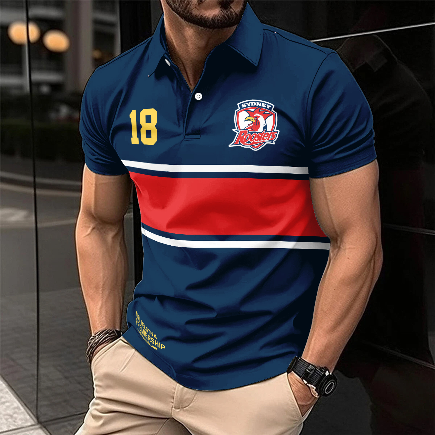 Auspiritmerch Sydney Roosters Personalized Polo Shirt Gift For Fans