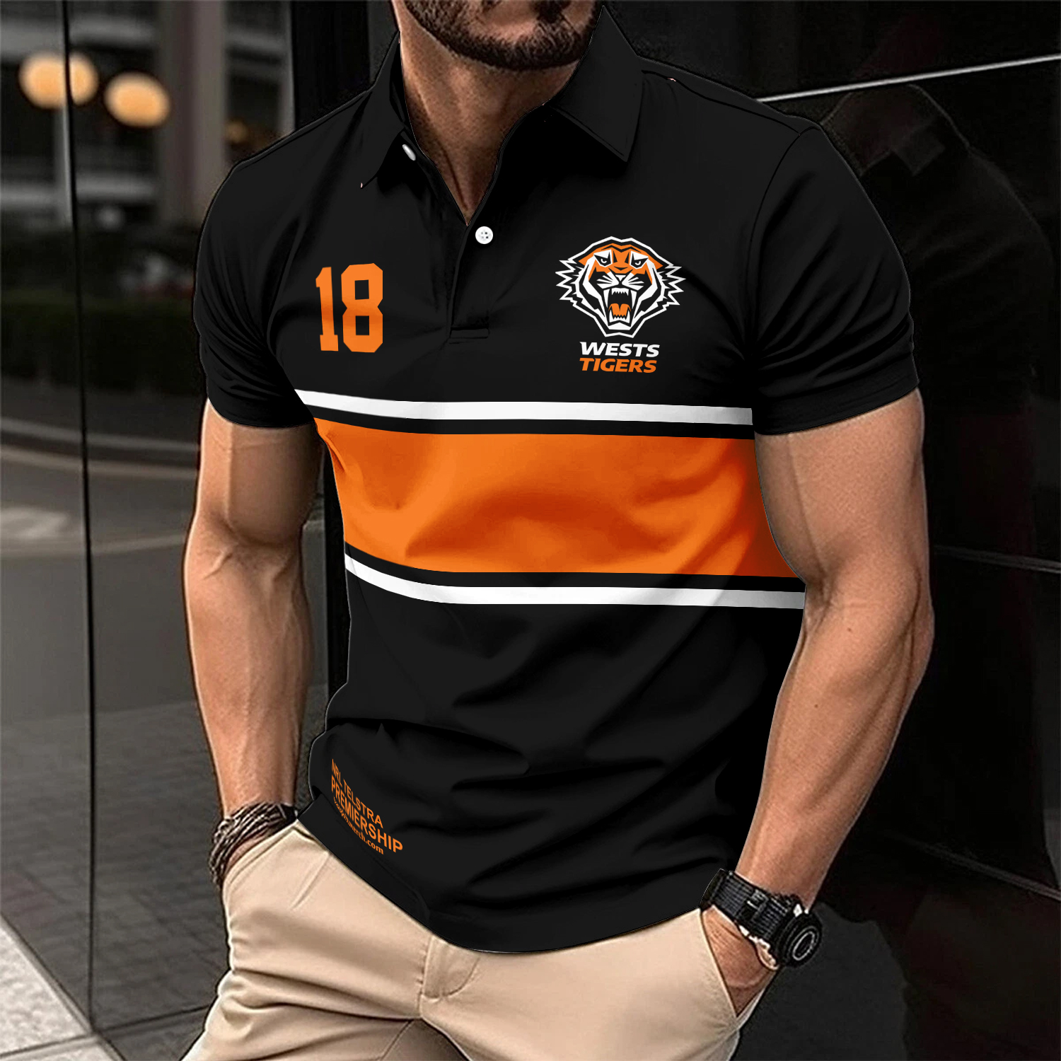 Auspiritmerch Wests Tigers Personalized Polo Shirt Gift For Fans