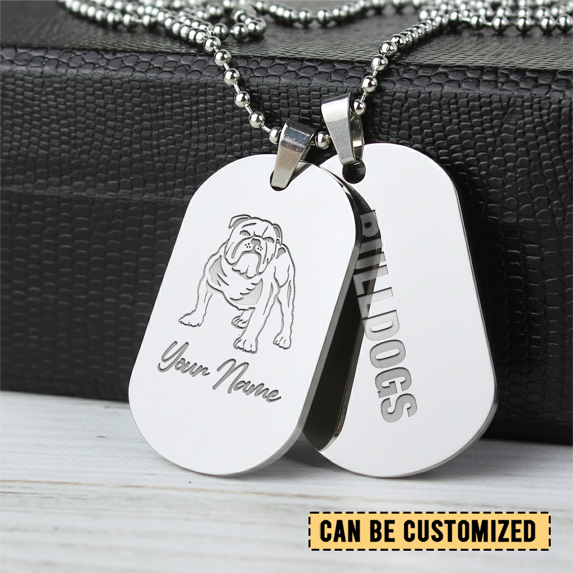Auspiritmerch Canterbury-Bankstown Bulldogs Personalized Necklace Dog Tag For Fans