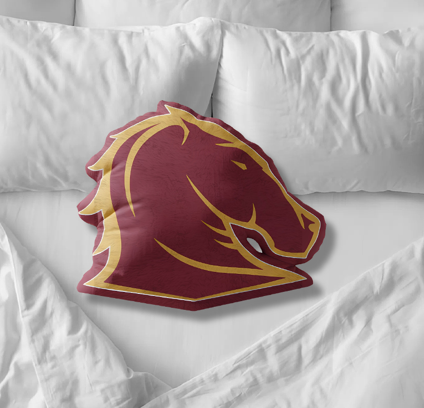 Auspiritmerch Brisbane Broncos Custom Shaped Pillow Gift For Fans