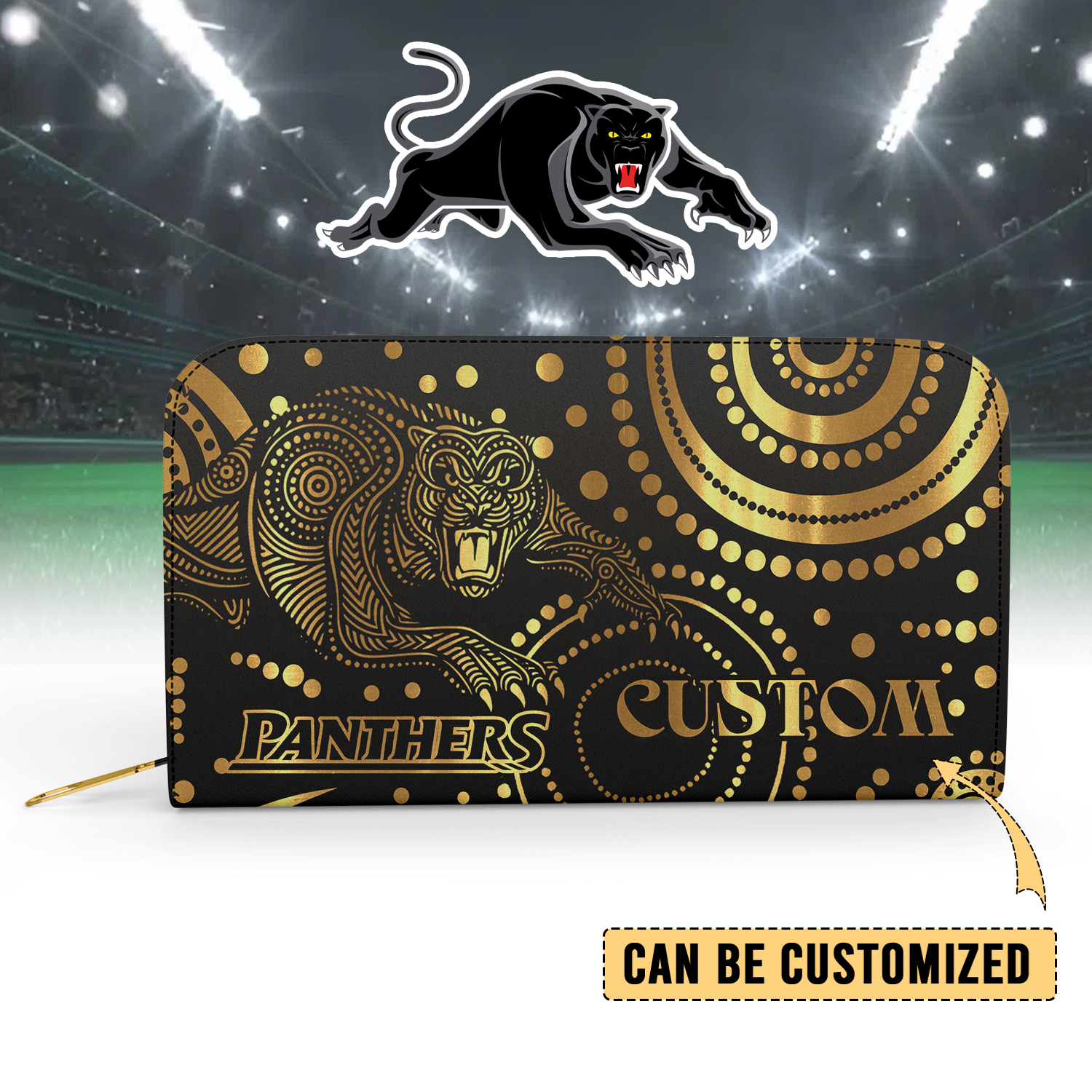 Auspiritmerch Penrith Panthers Personalized Clutch Purse Gift For Fans