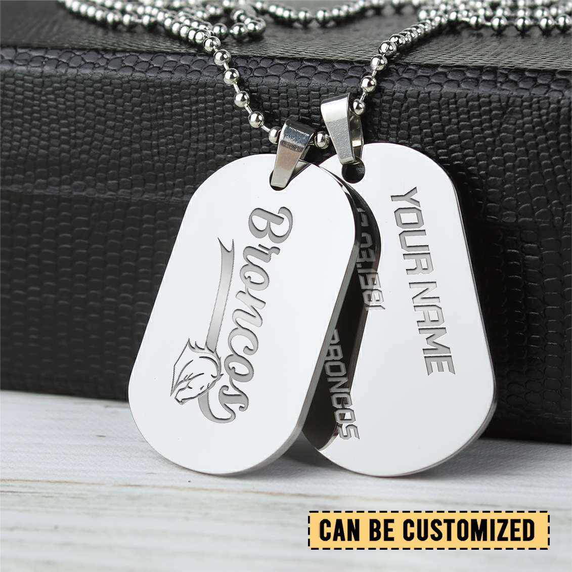 Auspiritmerch Brisbane Broncos Personalized Necklace Dog Tag For Fans